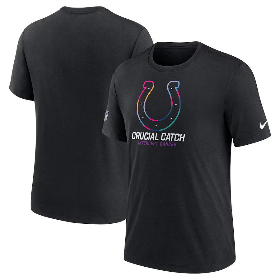 Men Indianapolis Colts 2024 Nike NFL black T shirts 2->nfl t-shirts->Sports Accessory